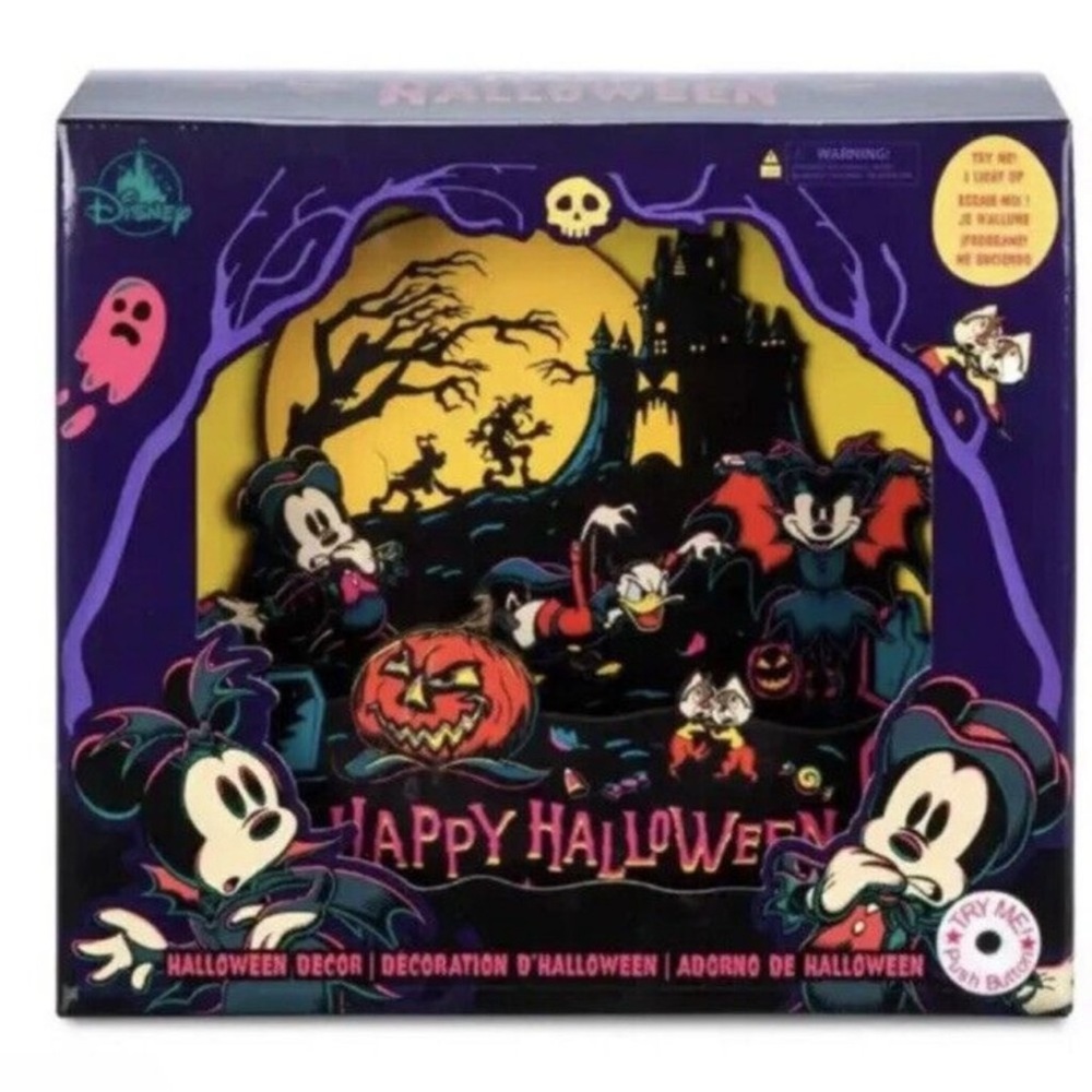 Disney Halloween Mickey and Friends Decor Light Up NIB